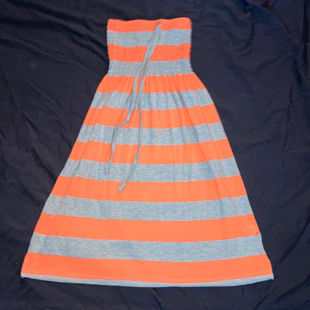 Very cute cropped striped dress w/ drawstring!!!!!